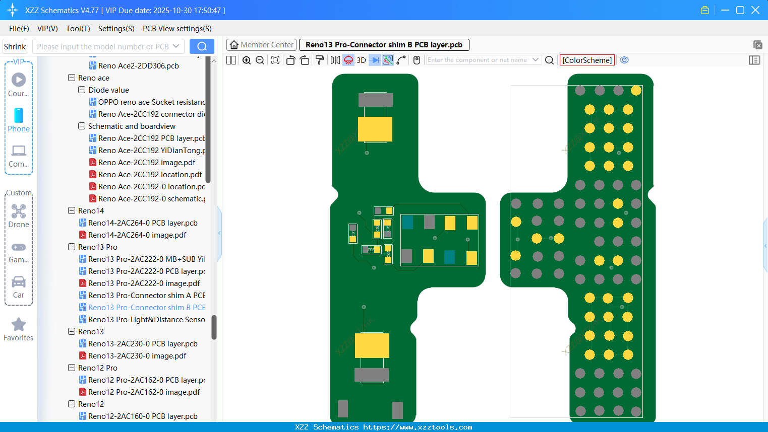 OPPO Reno13 Pro-Connector Shim B PCB Layer